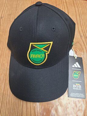 Jamaica Football Adidas X Bob Marley Collab strapback hat (NEW)
